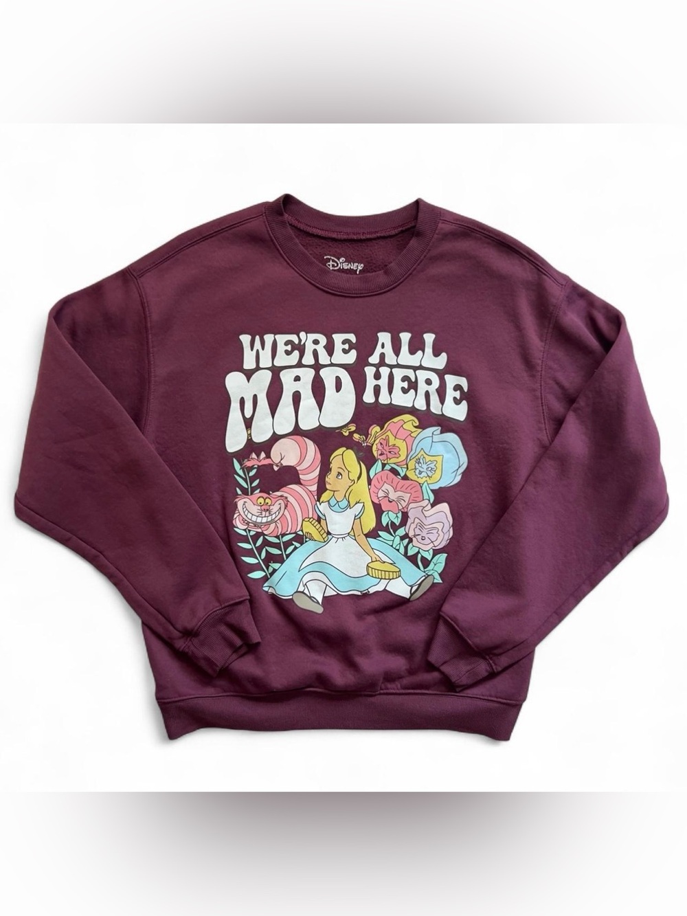 Disney 'We're All Mad Here' Alice Crewneck Sweatshirt